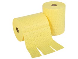 yellow chemical absorbent rolls