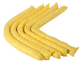 yellow chemical absorbent socks
