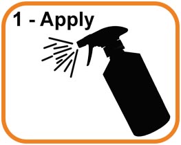natsolv application from spray bottle