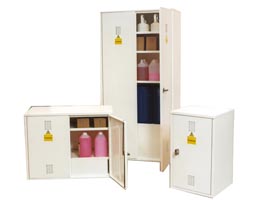 2 shelf chemical storage cabinet