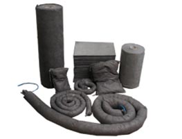 general purpose absorbent, booms, socks, mats, rolls and cushions