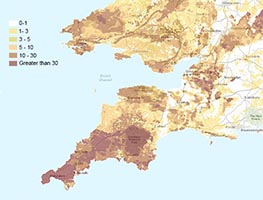 radon map of the UK
